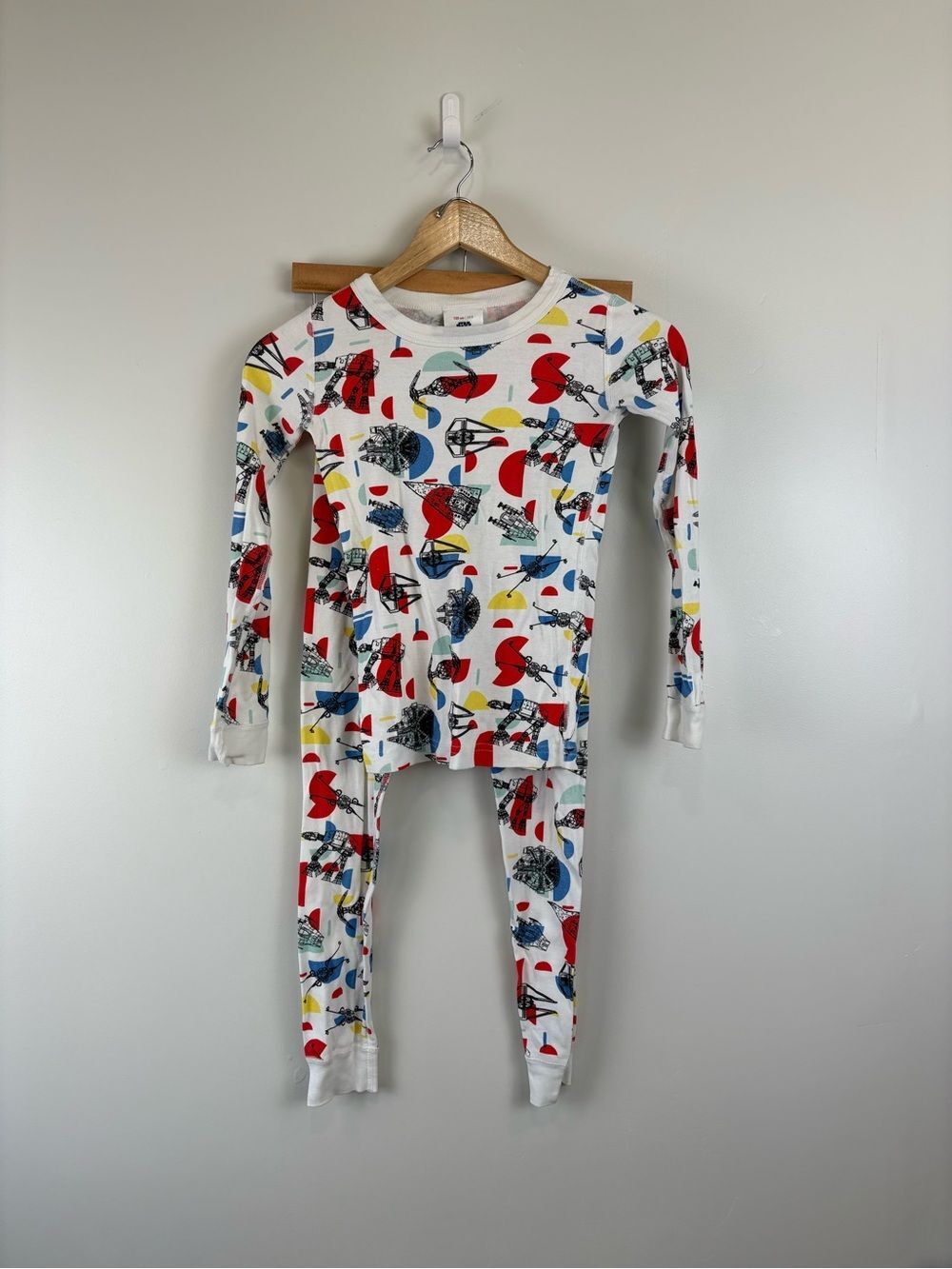 Hanna Andersson Size 130 US 8 Long John Pajama Set Stars Wars 50809 Unisex